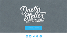 Tablet Screenshot of dustinsteller.com